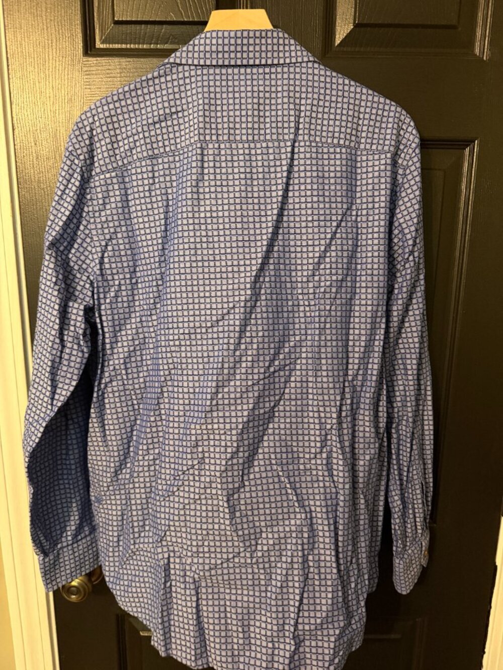 Like New Men's Club Room Dress Shirt Long Sleeve Blue XL - Picture 5 of 5